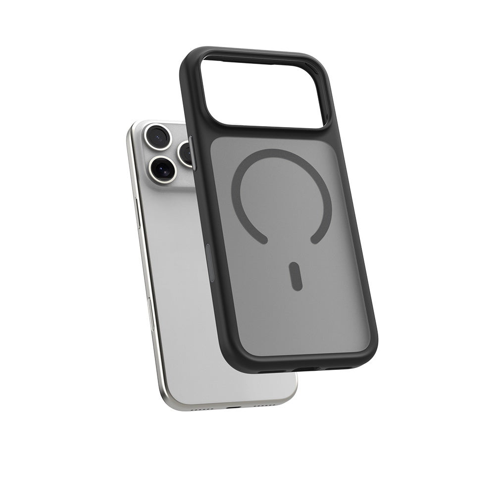 Air Jacket Mag Hybrid with Camera Button for iPhone 17 Pro Max Solid Black