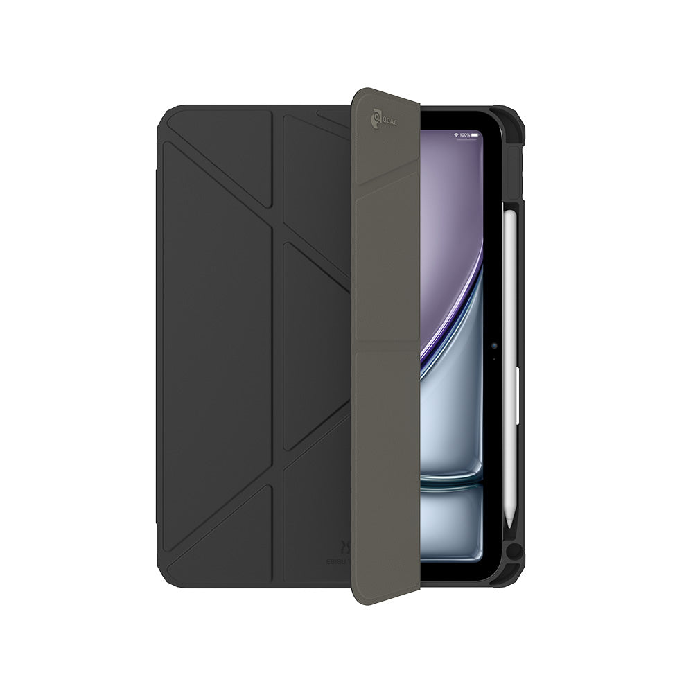 Air Jacket Folio with Pencil Holder & Quick Camera Open for 2020 - 2022 iPad Air 4 10.9" - Black