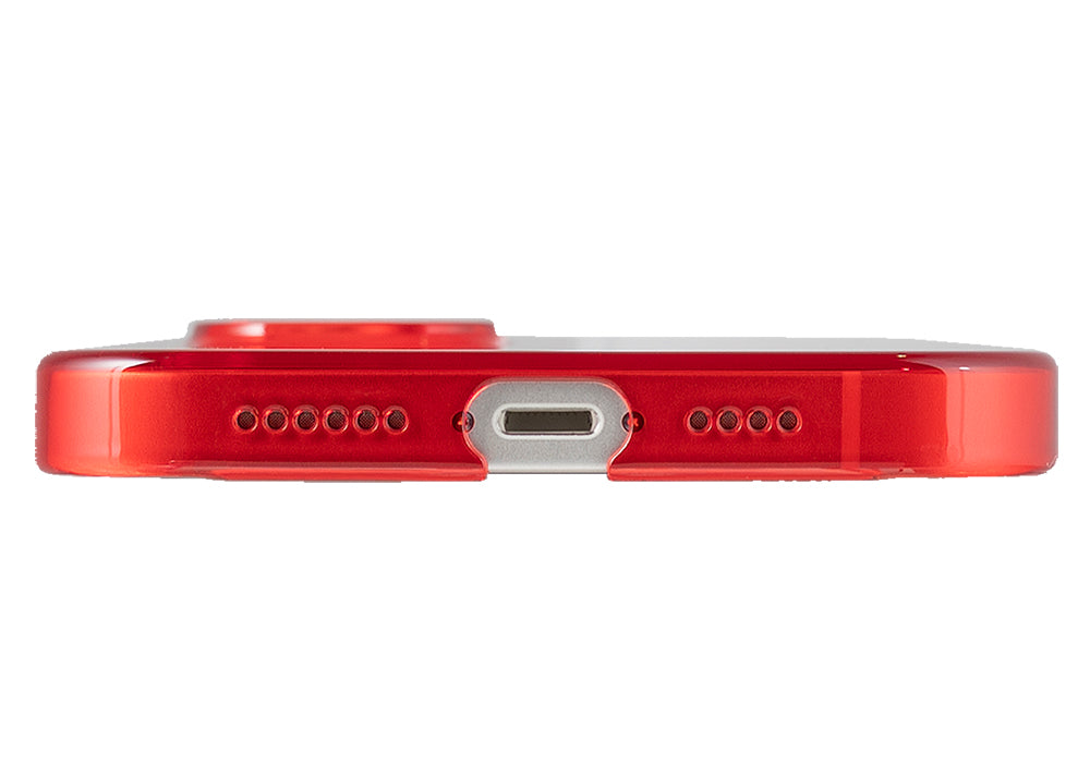 Air Jacket for iPhone 14 Plus Clear Red