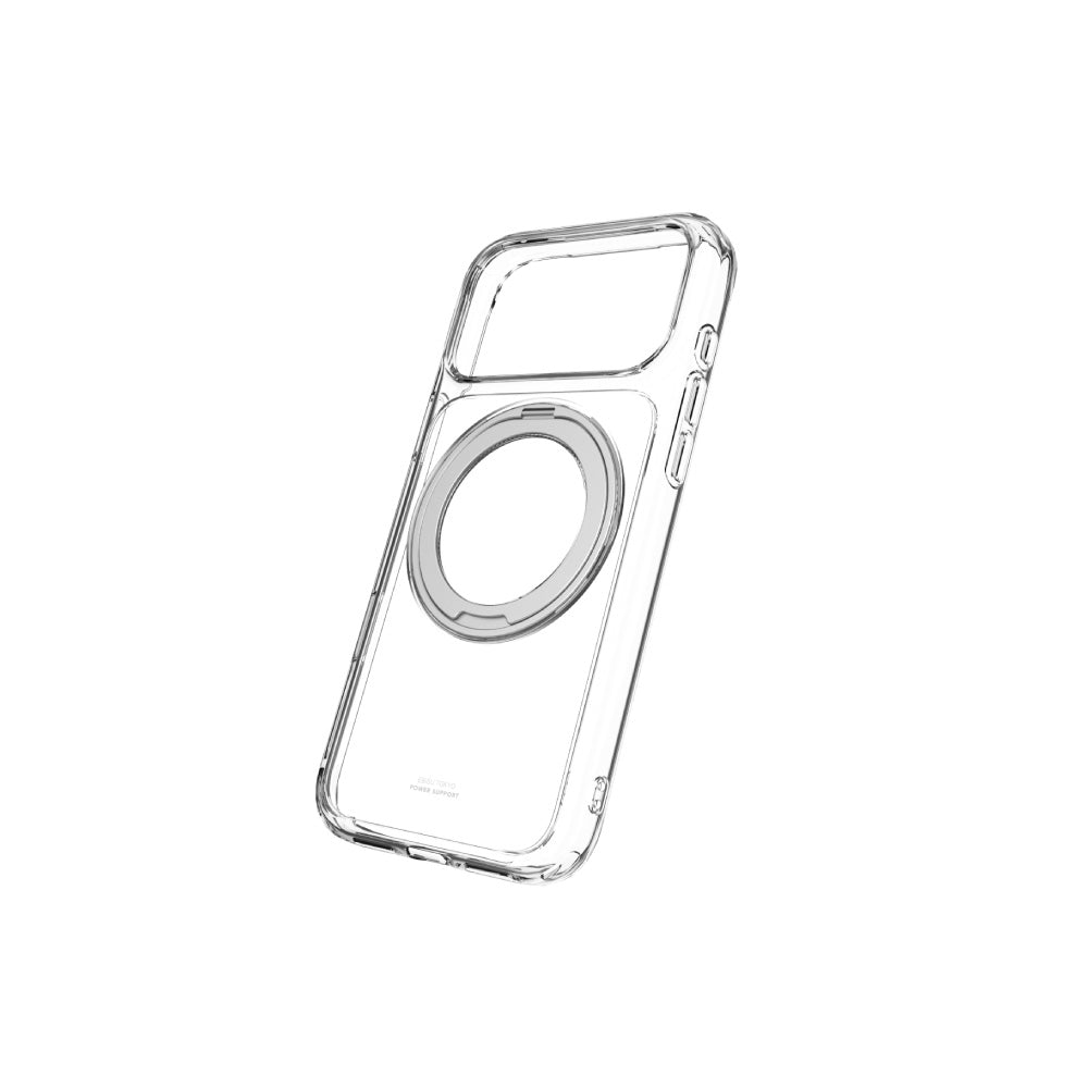Air Jacket Mag Hybrid Ultra Flat Rotate Stand with Camera Button for iPhone 18 Pro Max Clear