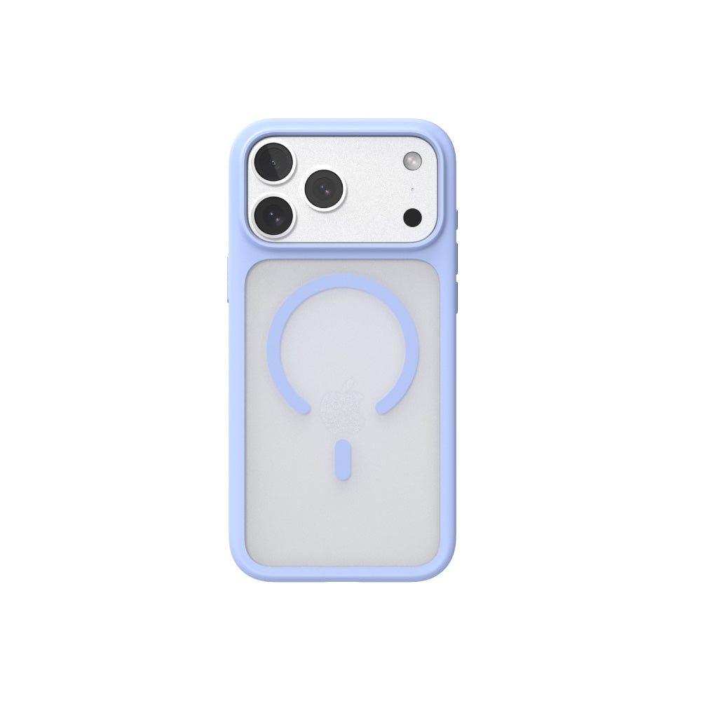 Air Jacket Mag Hybrid Frost with Camera Button for iPhone 18 Solid Blue