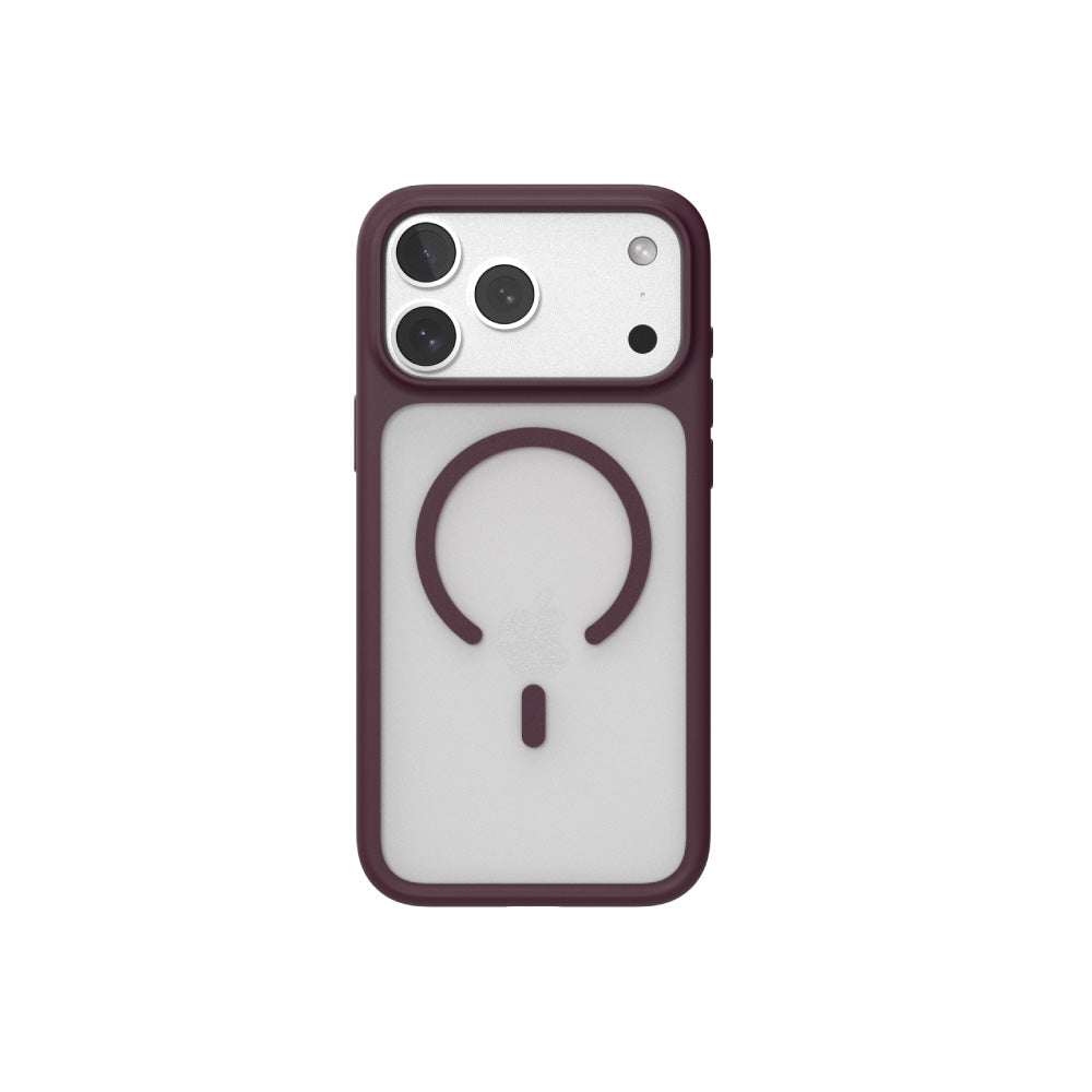 Air Jacket Mag Hybrid Frost with Camera Button for iPhone 18 Pro Burgundy