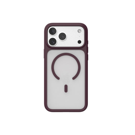 Air Jacket Mag Hybrid Frost with Camera Button for iPhone 18 Pro Burgundy