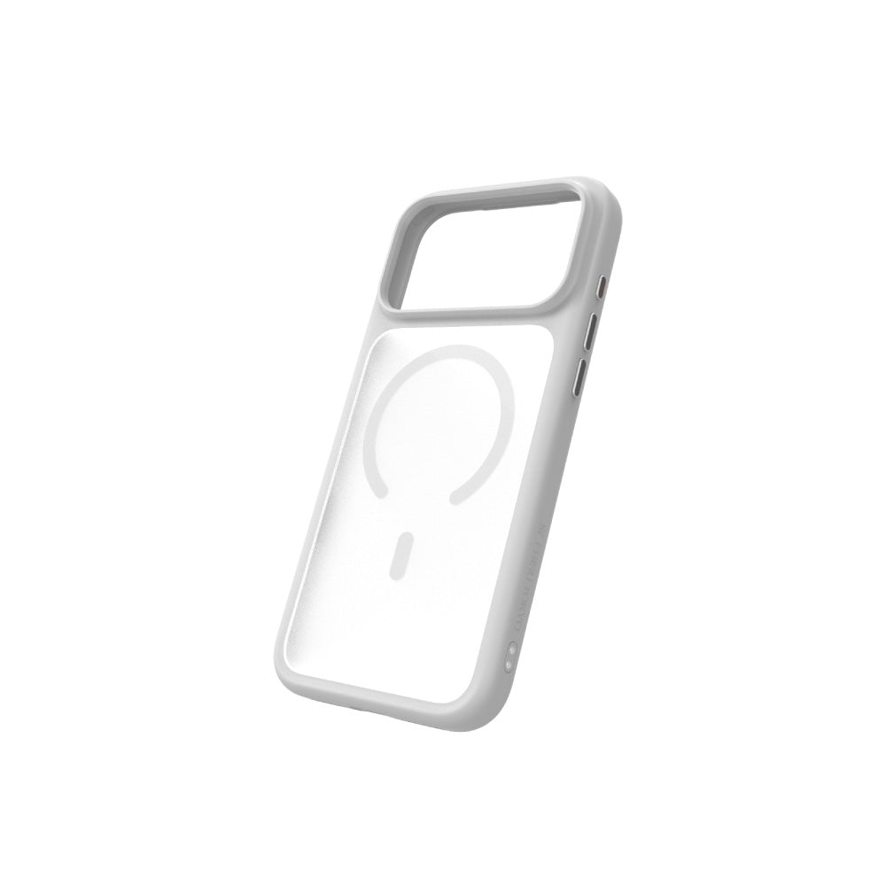 Air Jacket Mag Hybrid Frost with Camera Butto for iPhone 18 Pro Solid White