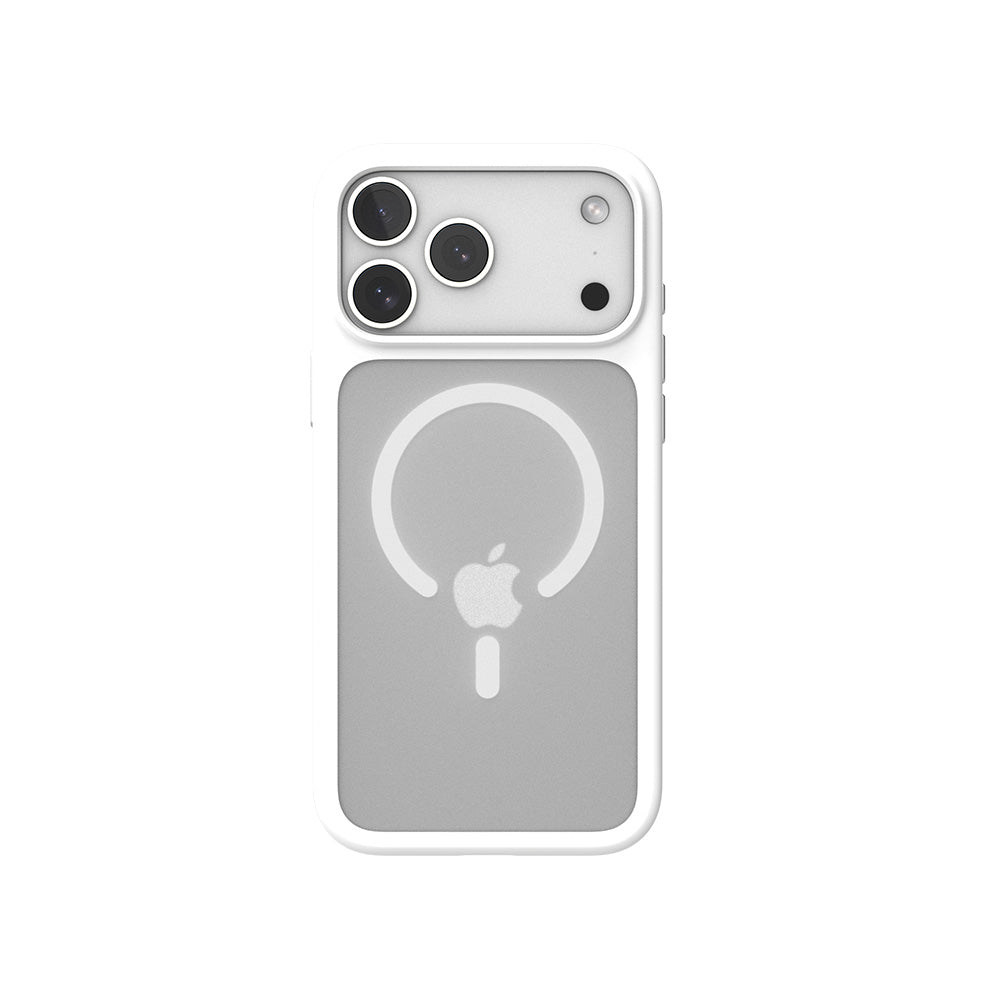 Air Jacket Mag Hybrid with Camera Button for iPhone 17 Pro Max Solid White