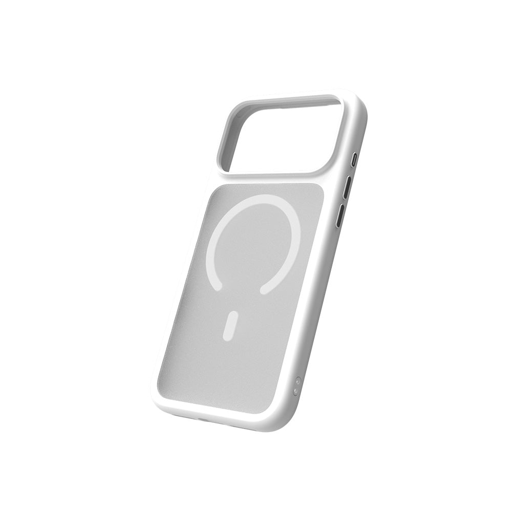 Air Jacket Mag Hybrid with Camera Button for iPhone 17 Pro Max Solid White