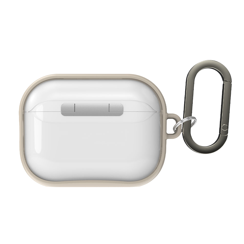 Air Jacket for AirPods Pro 3 - Clear with Beige Frame