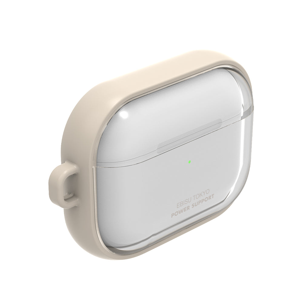 Air Jacket for AirPods Pro 3 - Clear with Beige Frame