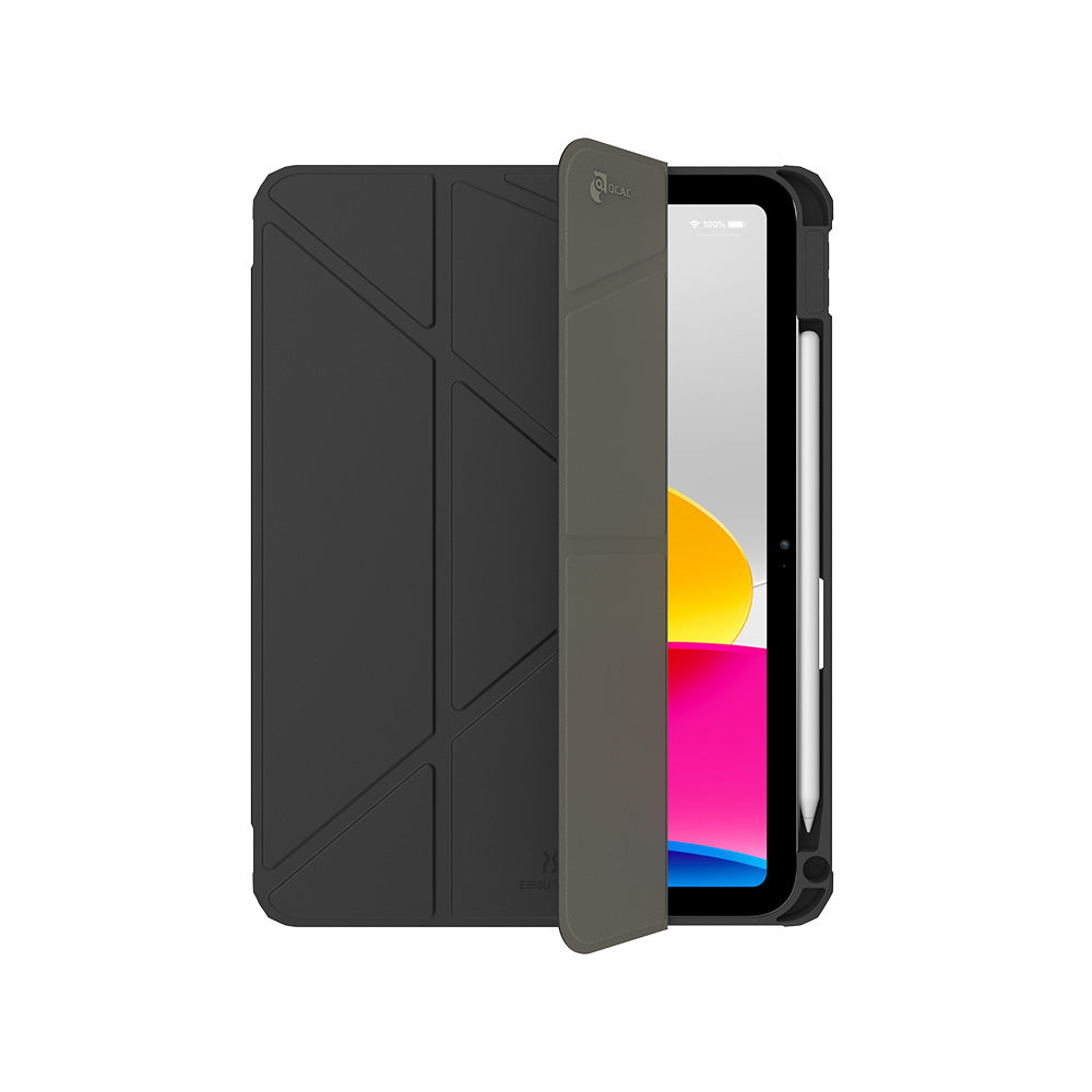 Air Jacket Folio with Pencil Holder & Quick Camera Open for 2025 iPad 11 11" A16 - Black