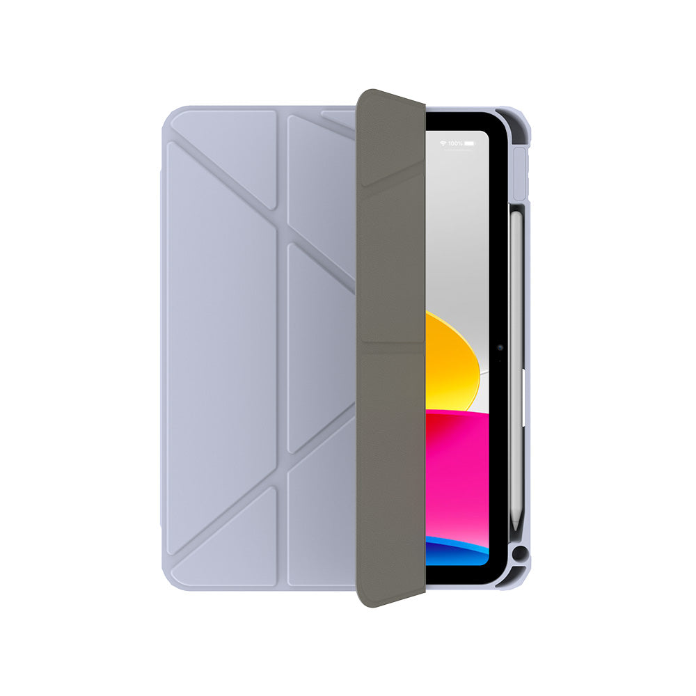 Air Jacket Folio with Pencil Holder & Quick Camera Open for 2022 - 2025 iPad 10 10.9" - Ice Blue