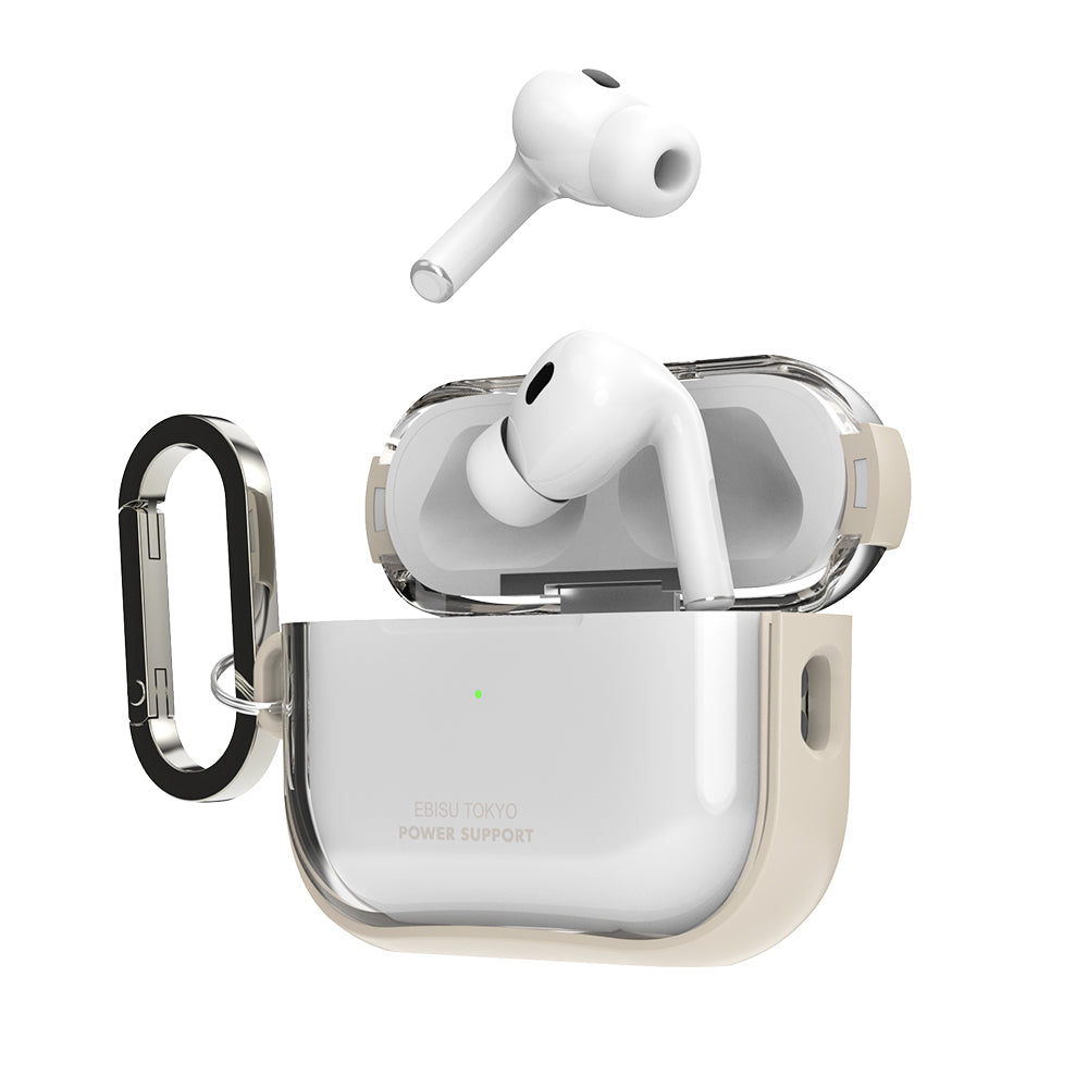 Air Jacket for AirPods Pro 3 - Clear with Beige Frame