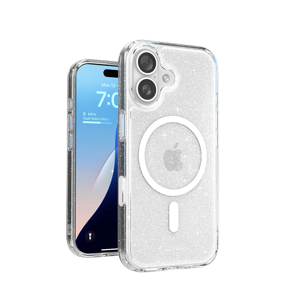 Air Jacket Mag Hybrid STARRY with Camera Button for iPhone 17 Clear